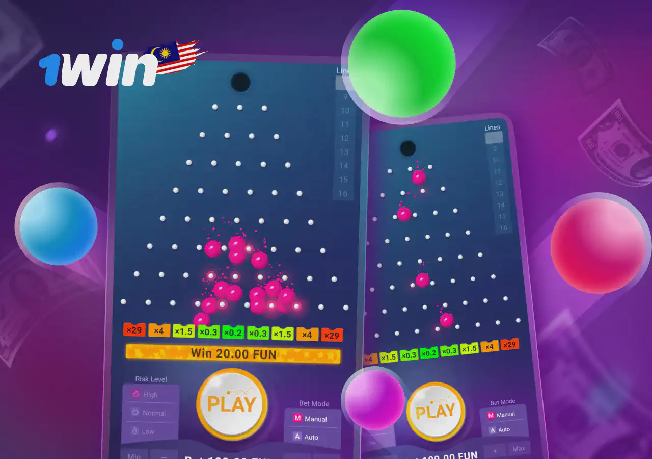 Plinko permainan 1win