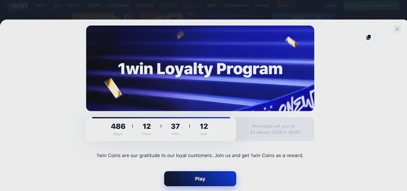 bonus di 1win